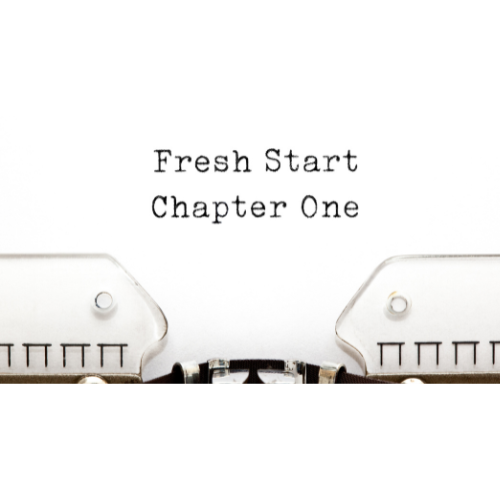 A vintage typrewriter with the words typed - "time for success" Chapter 1 of my relaunch at Very Social